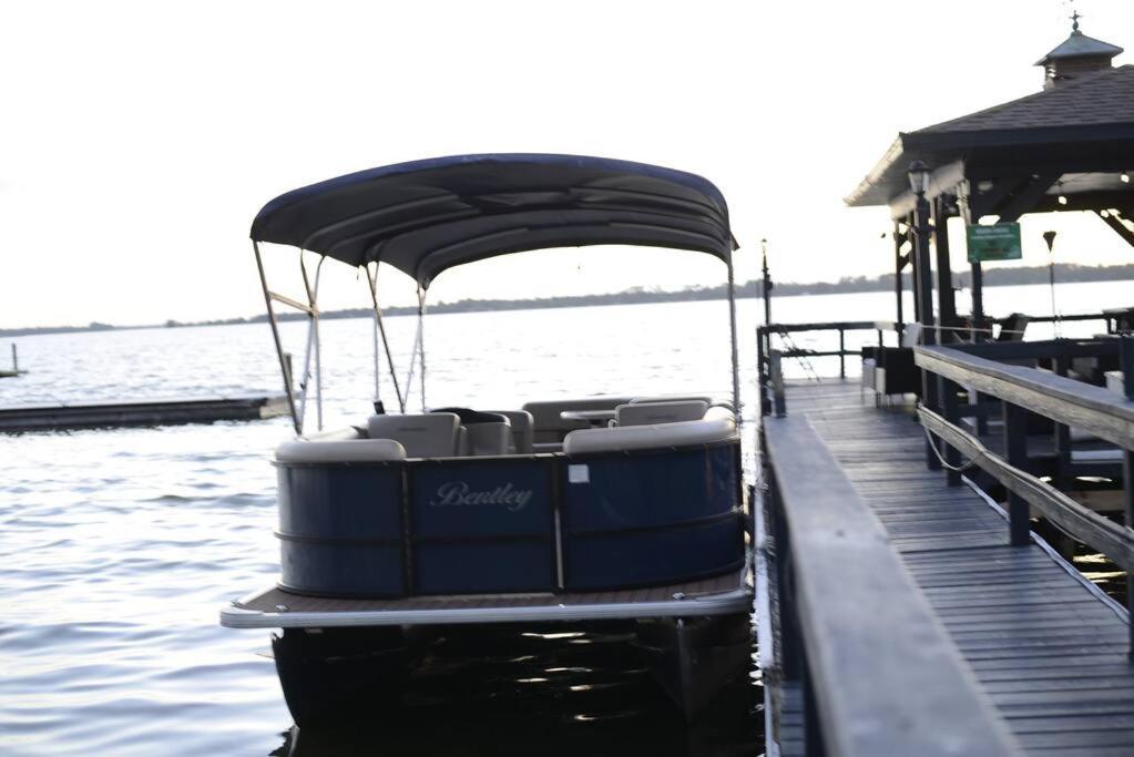Lakefront Duplex With Pontoon Boat 2 Bedroom Home Mount Dora Dış mekan fotoğraf