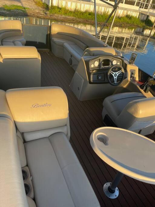 Lakefront Duplex With Pontoon Boat 2 Bedroom Home Mount Dora Dış mekan fotoğraf