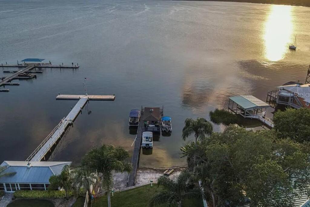 Lakefront Duplex With Pontoon Boat 2 Bedroom Home Mount Dora Dış mekan fotoğraf